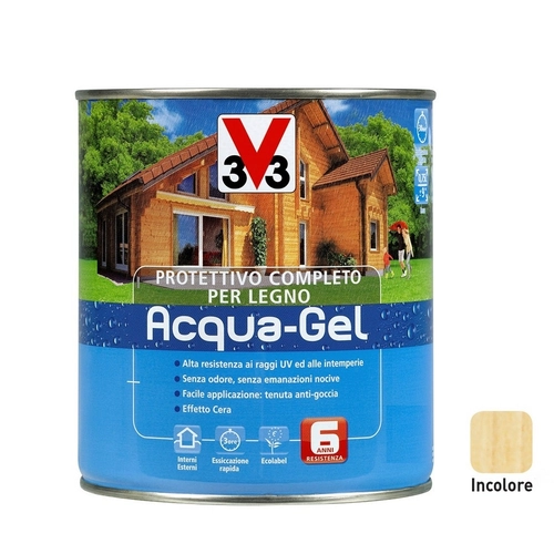 Impregnante protettivo completo per legno acqua gel all' acqua da 2,5 L BRI17636