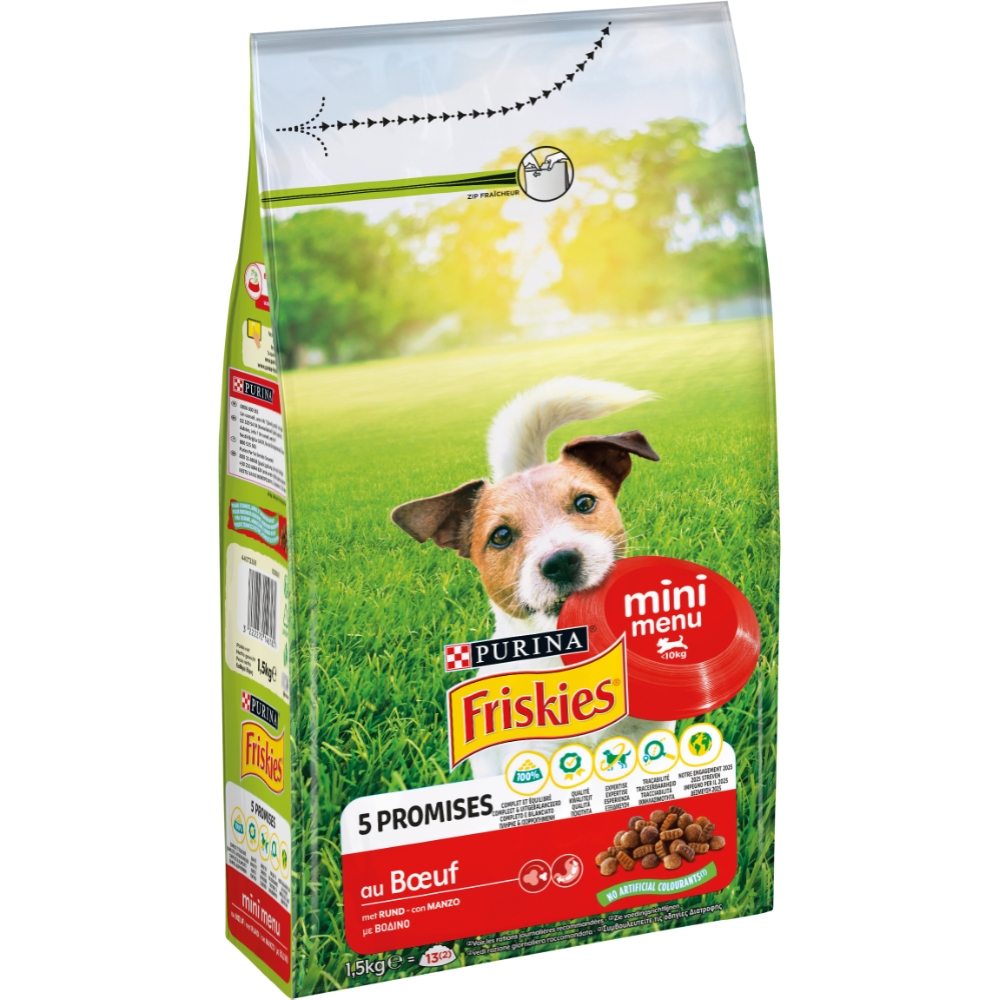 FRISKIES PURINA FRISKIES Cane MiniMenù Con manzo 1,5 Kg
