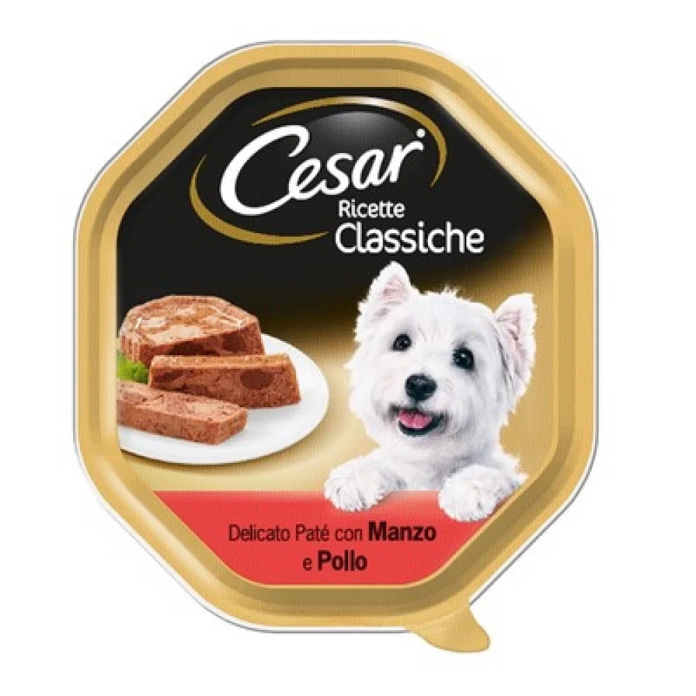 Cesar Cesar Patè Ricette Classiche 150 gr Manzo Pollo