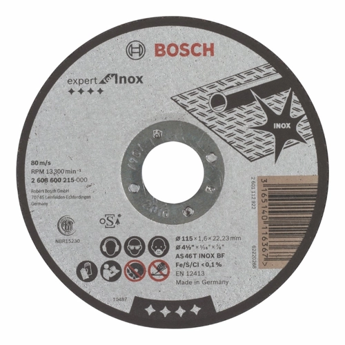 Mola taglio per inox BRI325042