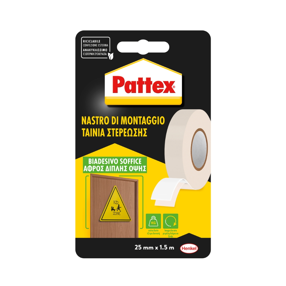 Image of Pattex Nastro biadesivo PATTEX biadesivo soffice014