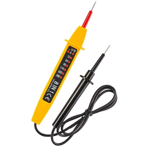 Pinza amperometrica Electraline, art. 58200, Tester 8 Funzioni 6-400V, Nero/Giallo giallo BRI347556