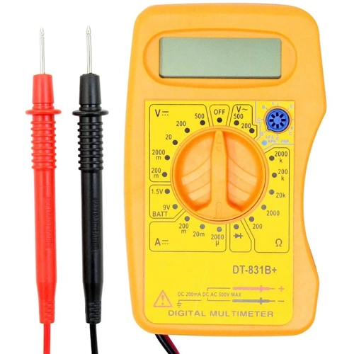 Multimetro 58203, Tester Digitale Compatto, 6 Funzioni, Calibro 13, Giallo giallo BRI347557