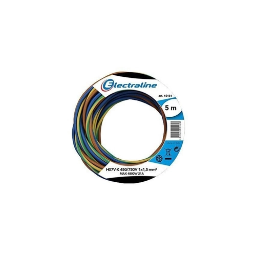 Cavo H07V-K 3X1X2,5 BLACK-BLEU-Y/G 5M 2,5 Ø
 BRI348211
