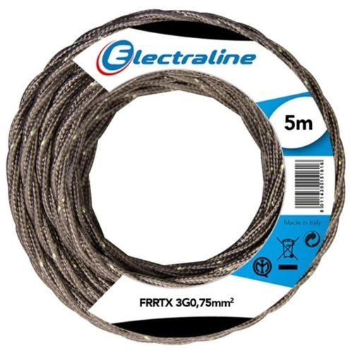 Cavo FRRTX 3G0,75 TESSILE 5MT GOLD 0,75 Ø
 BRI348215