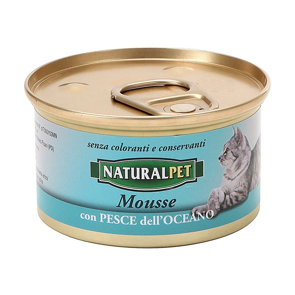 Naturalpet Naturalpet Mousse 85 gr Pesce dell'Oceano
