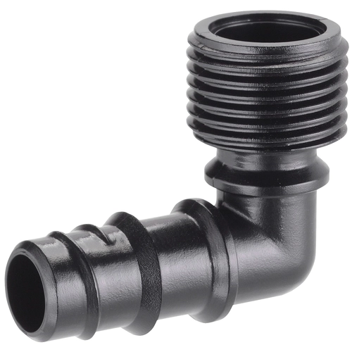 Raccordo a gomito filetto 1/2" (15-21 mm) in ABS BRI35882