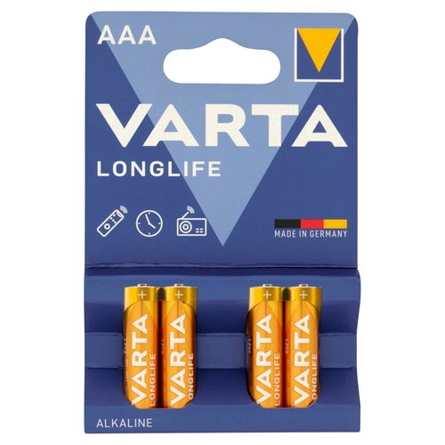 Varta Longlife AAA LR03 1.5V Alkaline 4 pz BRI364506
