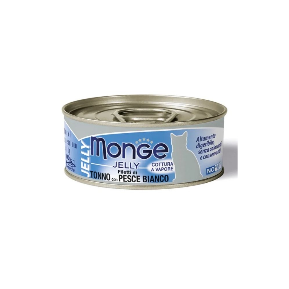 Monge Monge Jelly Cat Adult Tonno e Pesce Bianco 80 gr