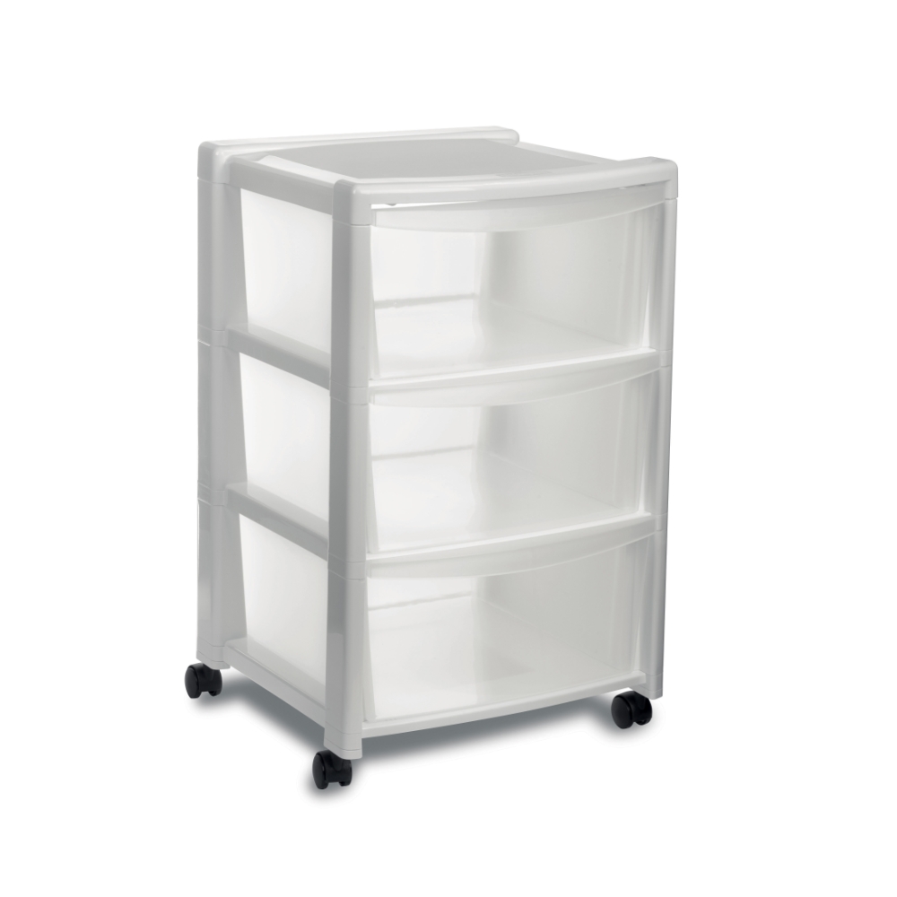 Stefanplast Cassettiera 3 Cassetti, Cm 40X40X63H-image