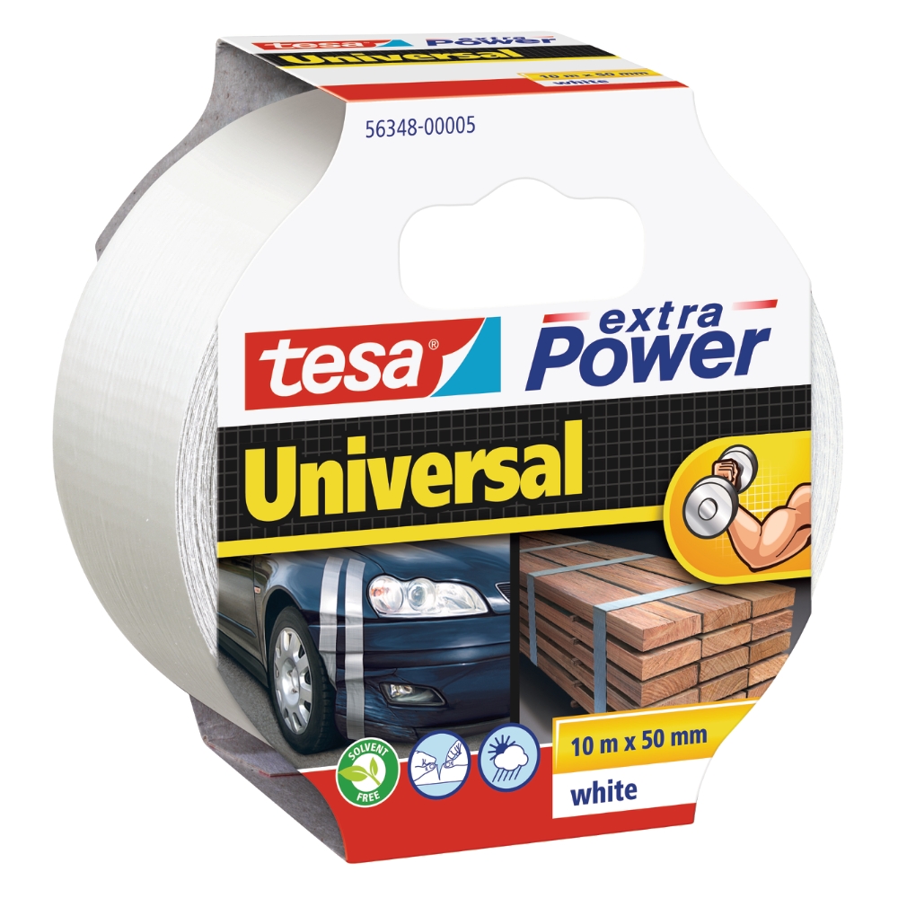 Tesa Nastro telato universal bianco 50mmx10mt