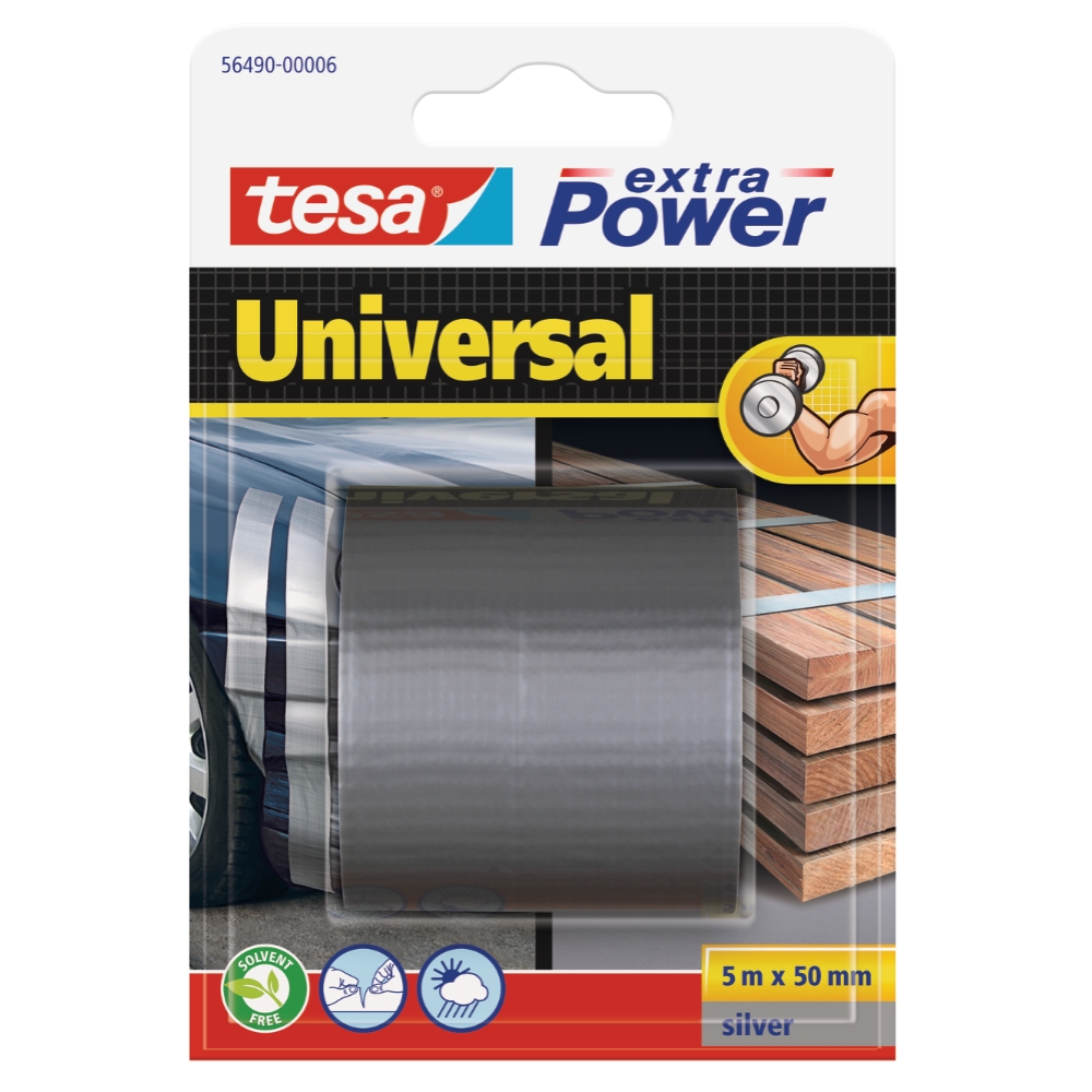 Tesa Nastro telato universal grigio 50mmx5mt