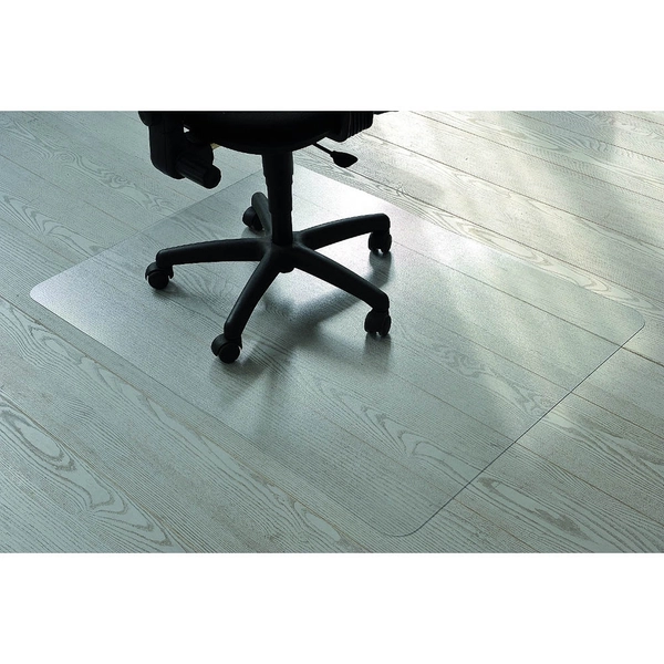 Tappeto salvapavimenti quadrato BSM opalino trasparente in PPL 90x120 cm  02-0900 - Lineacontabile