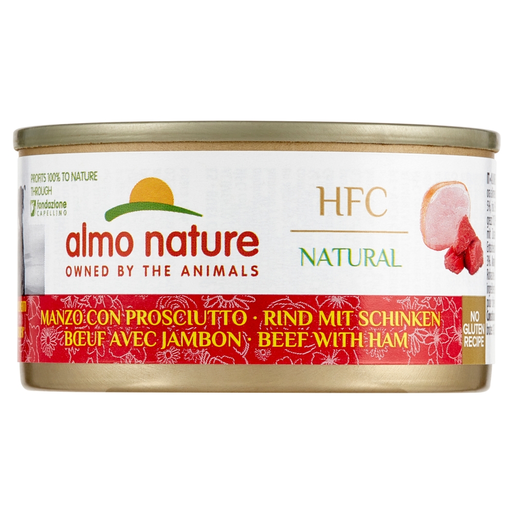 Almo Nature pet food cane con manzo/prosciutto gr 95