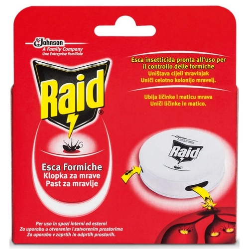Raid Esca Formiche Insetticida, Pronta all'Uso in Spazi Interni ed Esterni, 1 pezzo BRI40792
