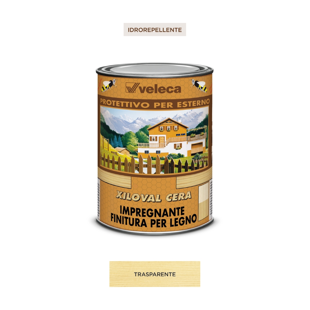 Veleca Impregnante Xiloval Cera Trasparente a solvente da 5 L
