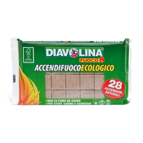 Accendifuoco Diavolina 28 cubi BRI42012