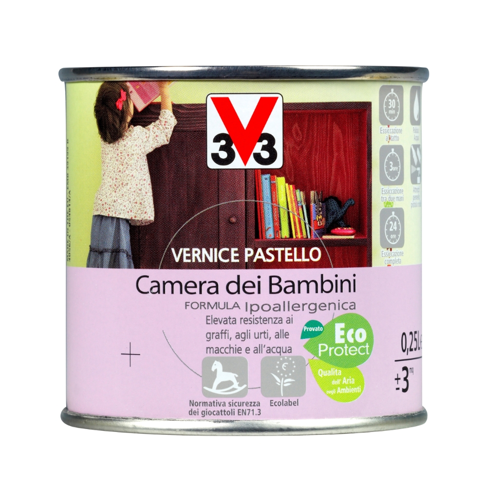 Image of V33 Vernice per legno pastello camera dei bambini014