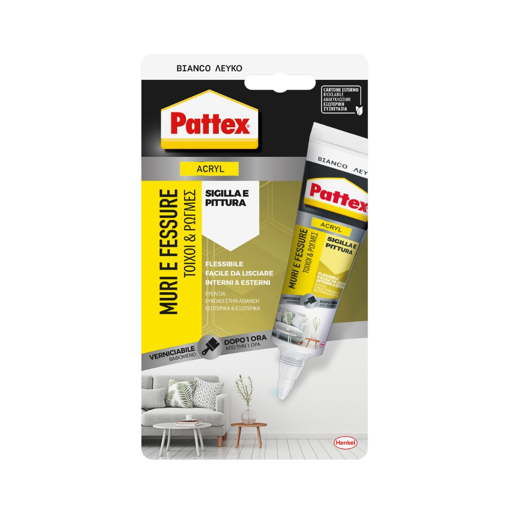 Pattex PATTEX MURI E FESSURE BIANCO sigillante bianco da 0,05 L