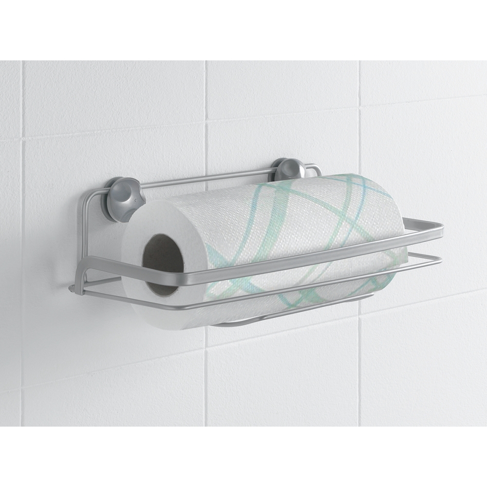 Portarotolo Carta Da Cucina In Acciaio Inox - Base Pesante