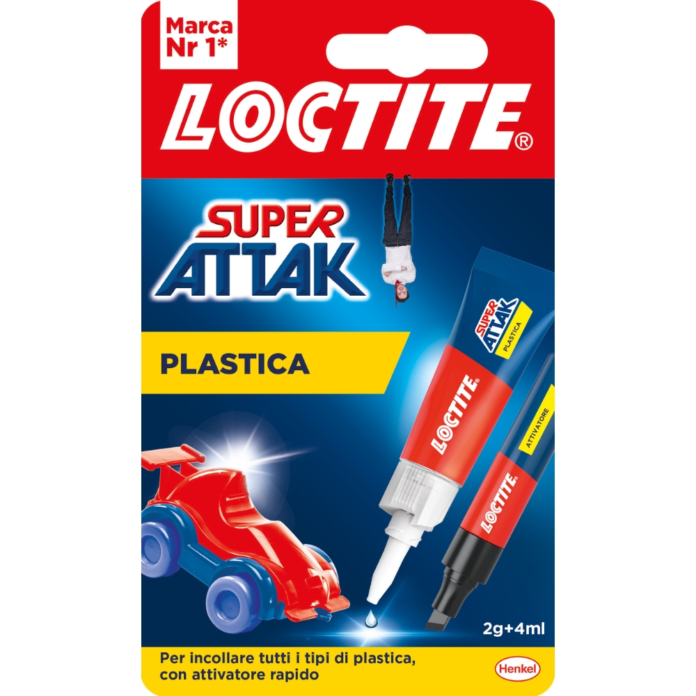 Image of Loctite Colla SUPER ATTAK plastica bicomponente formato 2 g014