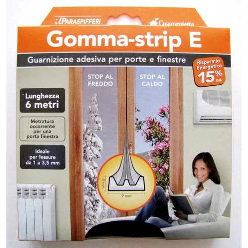 Guarnizione Paraspifferi Adesiva Gommastrip BRI52605