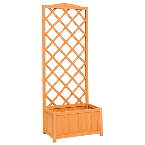 Fioriera con spalliera in legno BRI532108