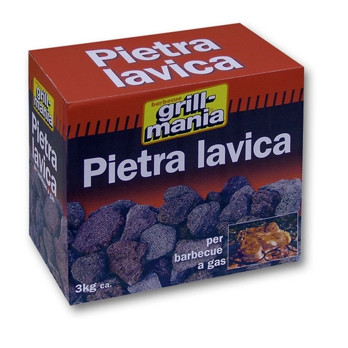 Pietra lavica Grill Mania in carbone 100% naturale
 BRI541484