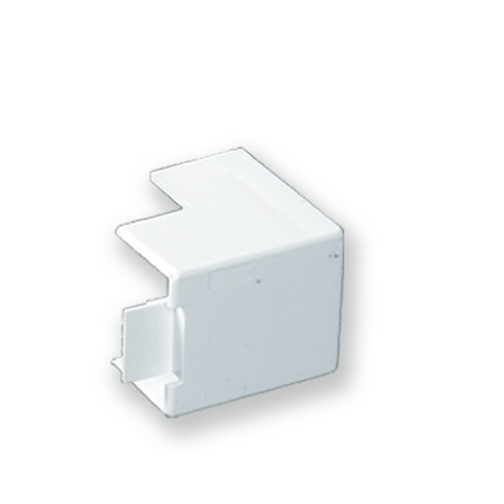 Electraline Terminale ANGOLO INTERNO 40X30MM PZ.1 BIANCO in PVC