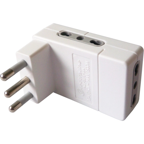 Serie NO - Adattatore 250v ADATT. TRIPLO PIATTO 16A BIANCO 16A 2P+T BRI555556