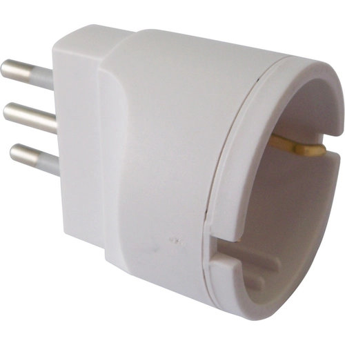 Serie NO - Adattatore 250v ADATT.SCHUKO 10A BIANCO OPACO schuko BRI555561