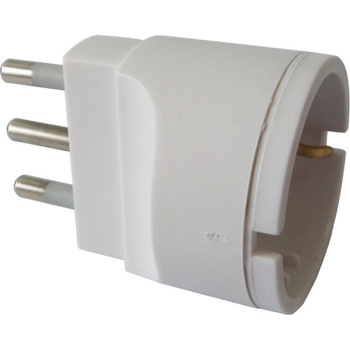 Serie NO - Adattatore 250v ADATT.SCHUKO 16A BIANCO OPACO schuko BRI555565