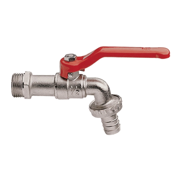 Rubinetto A Sfera In Ottone Per Barile Pioggia Hooshing | Attacco 3/4" Per Tubo Da Giardino | Antigoccia Con Rondelle - 4
