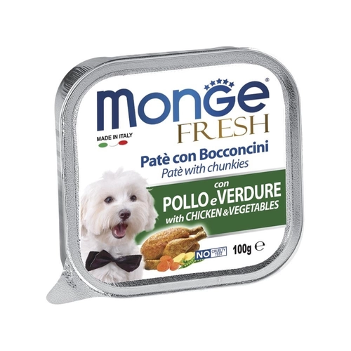 Monge Fresh Patè Cani 100 gr Pollo e Verdure BRI626830