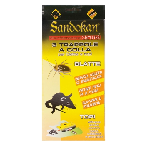 Trappola adesiva SANDOKAN con funzione abbattente
 BRI630037