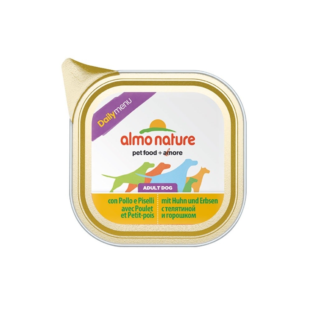 Almo Nature Almo Nature Daily Menu Dog 100 gr Pollo Piselli
