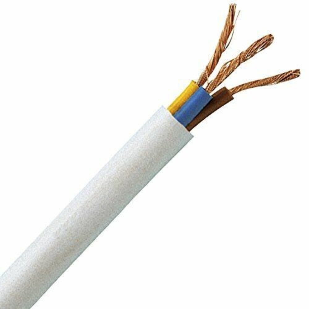 Image of Electraline Cavo h05vv-f H05VV-F 3G1,5 MT 10 WHITE 1,5 Ø014