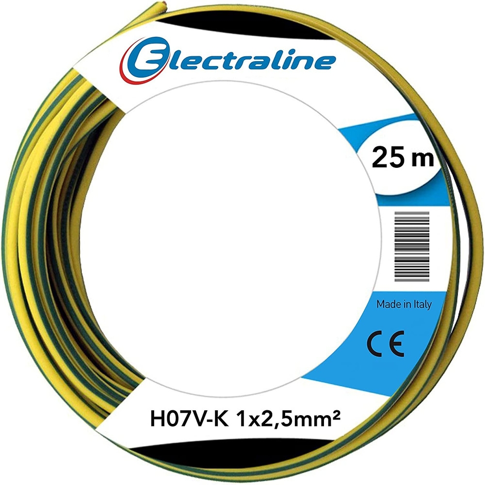 Image of Electraline Cavo fs17 FS17 1X2,5 MT 25 Y/G 2,5 Ø014