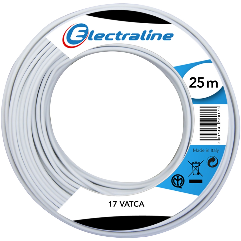 Image of Electraline Cavo CAVO SAT 2001 MT25 BIANCO 1000 Ø014