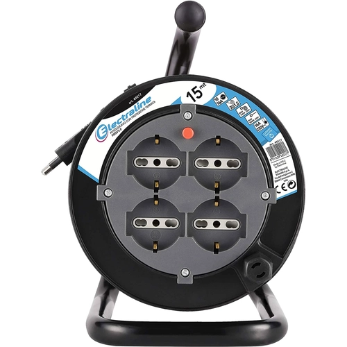 Avvolgicavo 49217 con cavo, con interruttore di sicurezza 15 m BRI66515