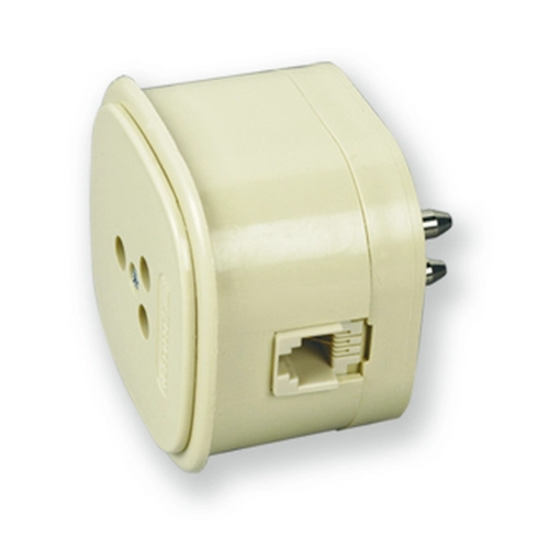 Spina + presa telefonica SPINA TRIP.PLUG+PRESA SIP da parete BRI66725