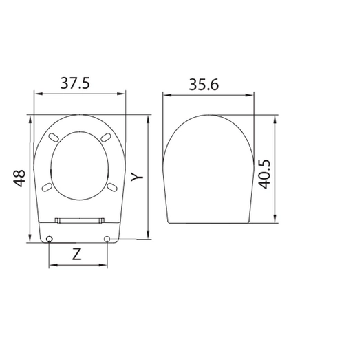 Sedile WC in termoindurente BRI69496