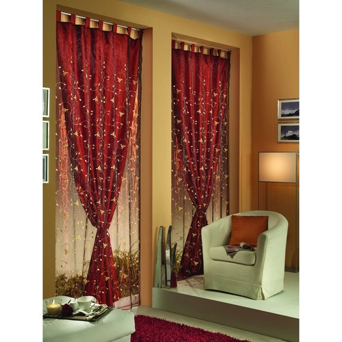 Tenda d'arredo TENDA DOPPIA SHANTUNG BORDEAZUX ORG BRI725439