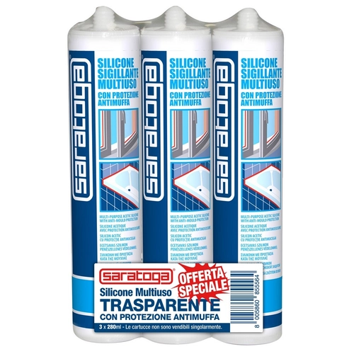 Silicone sigillante Tripack 3 pezzi da 280 mL
 BRI769414