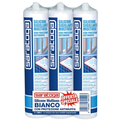 Silicone sigillante Tripack 3 pezzi da 280 mL
 BRI769453