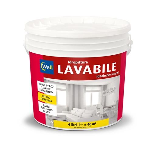 Pittura murale bianca Wall 4L BRI770306