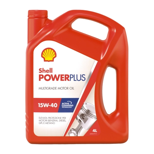 Olio motore OLIO SHELL POWER PLUS 15W40 LT.4, 4 L BRI794323