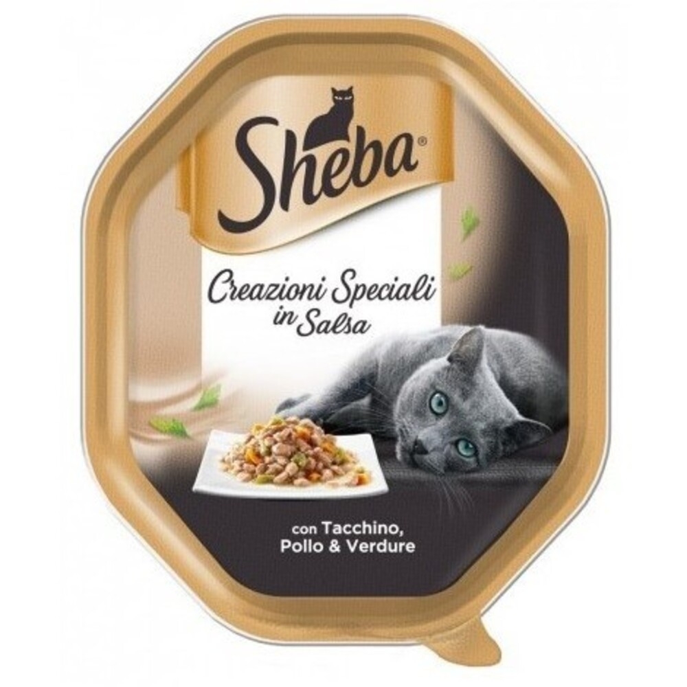 Sheba Sheba Selezione in Salsa 85 gr Tacchino Pollo Verd