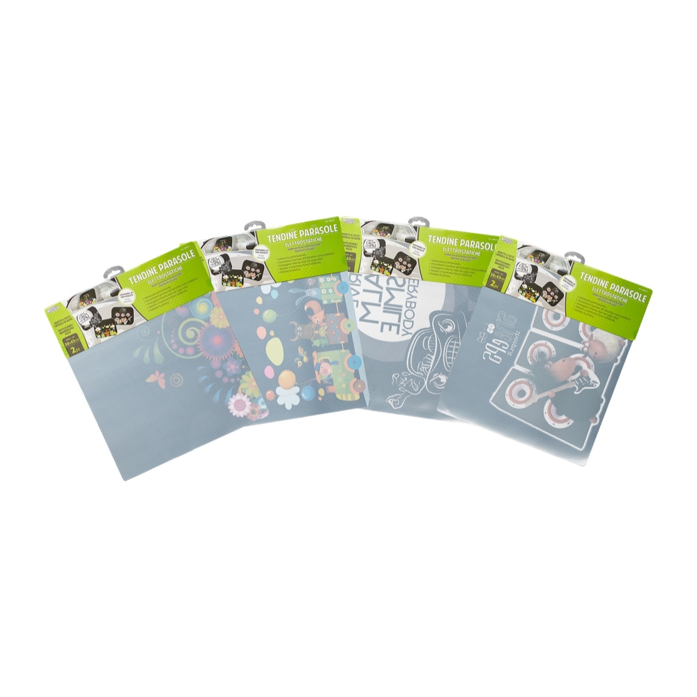 No Brand 2 Tendine Parasole Elettrostatiche Colorate