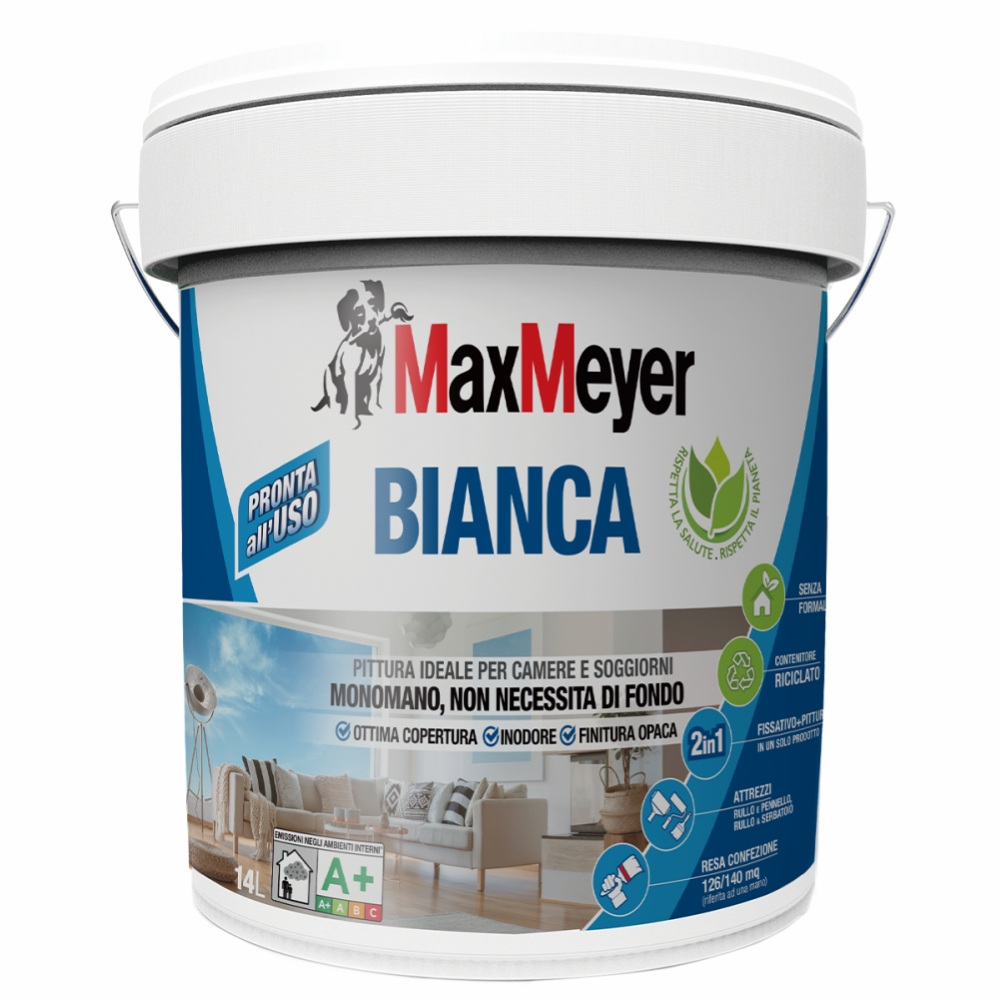 MaxMeyer Idropittura BIANCA Monomano 14L